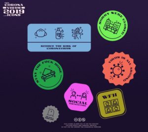 Elegant Coronavirus COVID-19 Icons