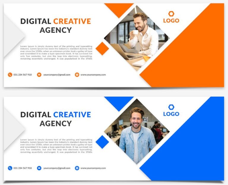 Agency Facebook Cover Photo Template PSD