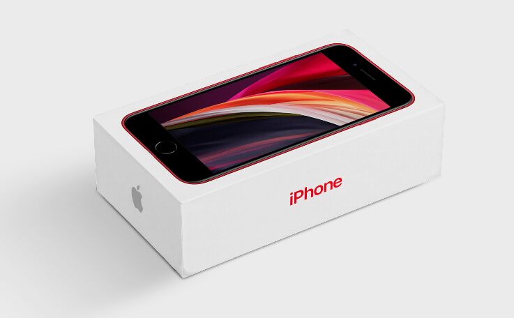 Realistic iPhone Packaging Box Mockup PSD