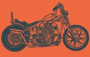 Custom Motorcycle Vector Template