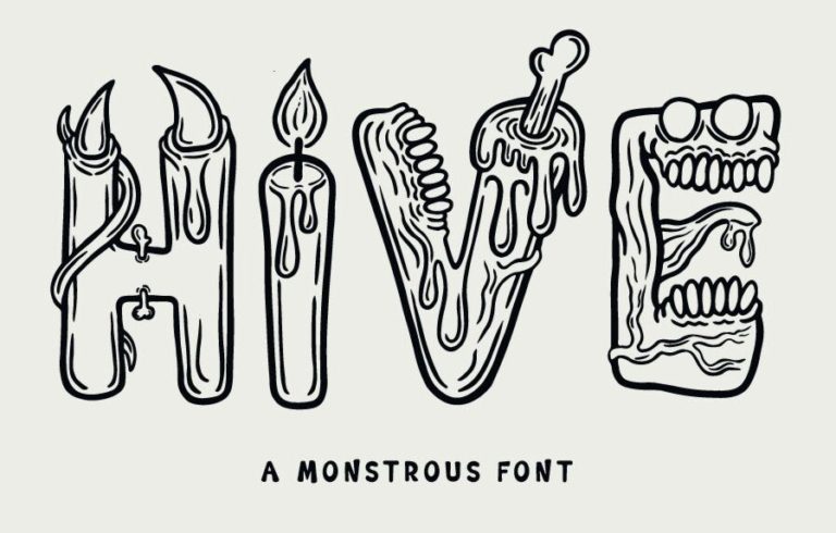 Hive Monsterous Font