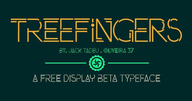 Treefingers Display Font