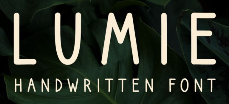 Lumie Handwritten Typeface