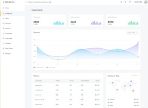 Clean Dashboard UI For Online Store