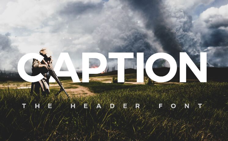 Caption Bold Header Font