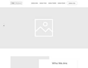 Minimal Company Website Wireframe For Adobe XD