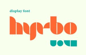 Hyrbo Geometric Display Font