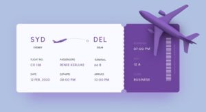 Boarding Pass Mockup Adobe XD