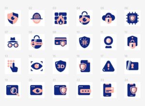 24 Security Icons Figma