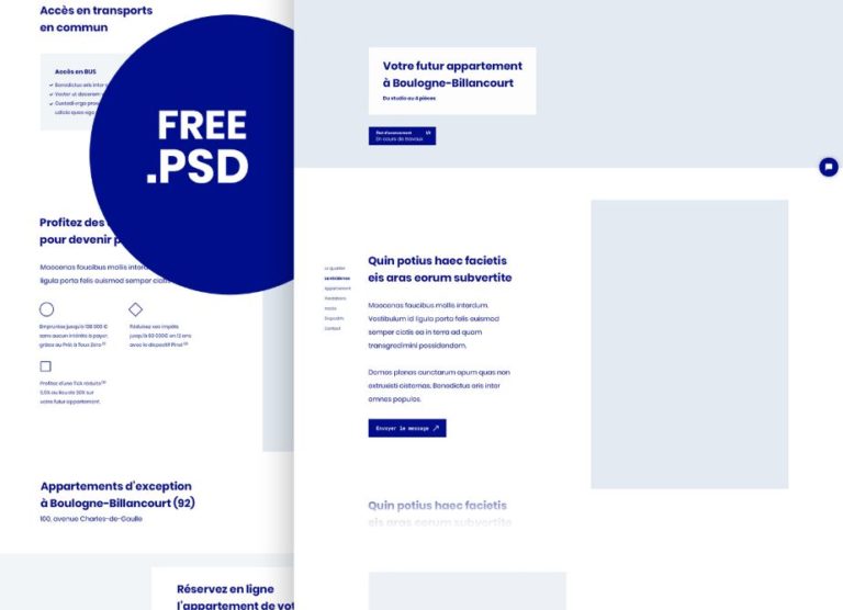 Minimalist Corporate Landing Page Template PSD