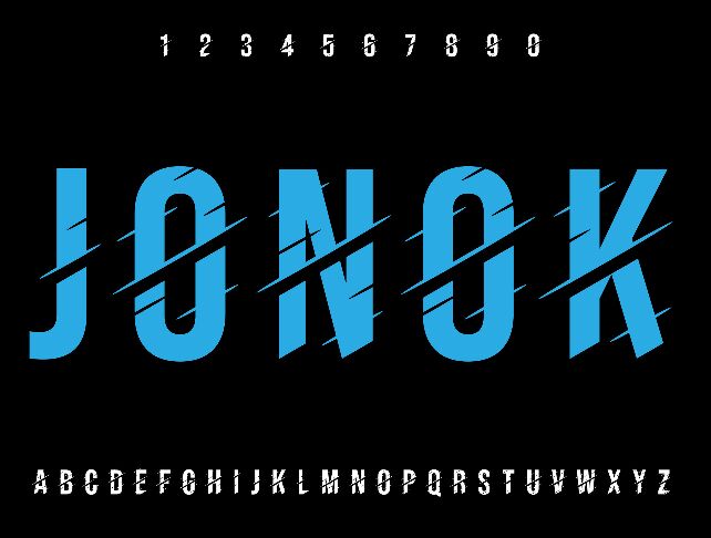 Jonok Vector Font