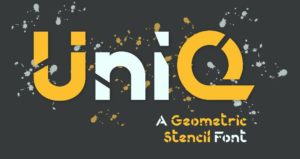 UniQ Geometric Font