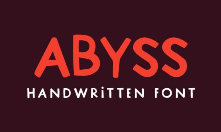 Abyss Handmade Typeface