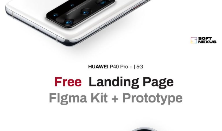 HUAWEI P40 Pro+ Landing Page Figma Template