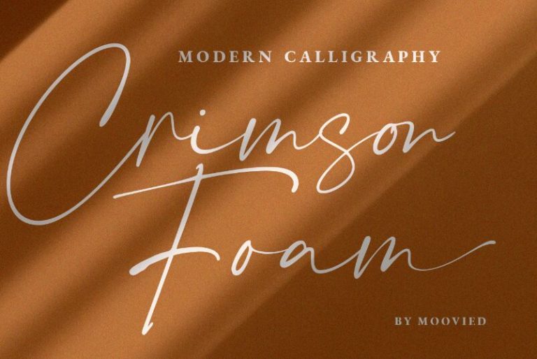 Crimson Foam Stylish Font