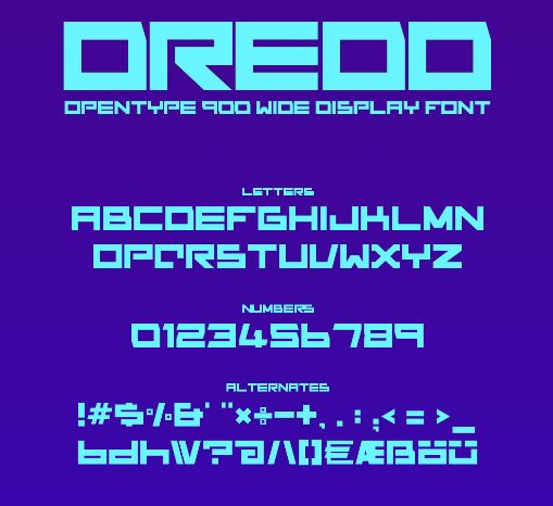 Dredd Font