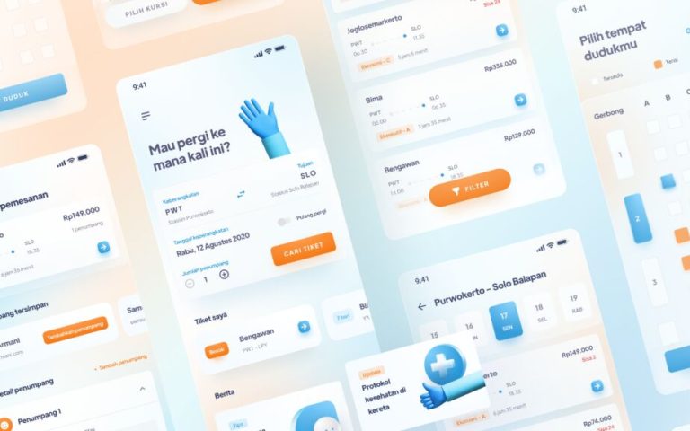 Train Ticketing Mobile App Figma