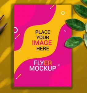 Illustration Flyer PSD Mockup