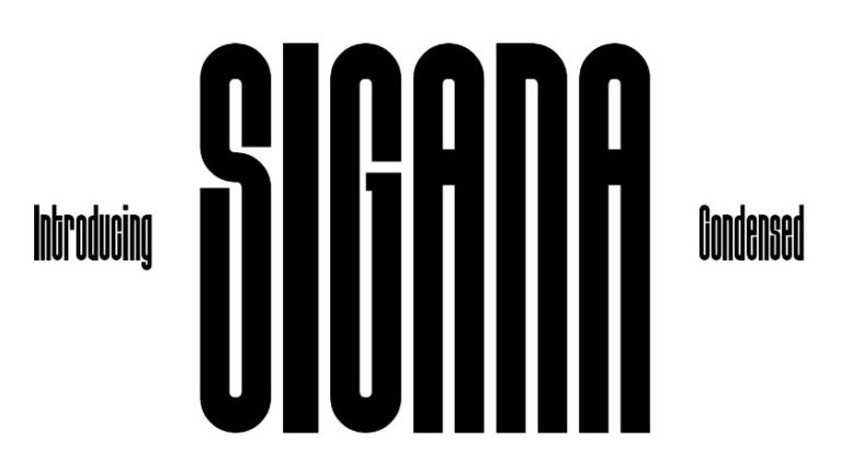 Sigana Condensed Display Font