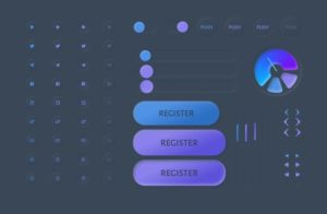 Neumorphism UI Kit (Dark Edition) Figma