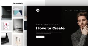 Portfolio Web Template PSD