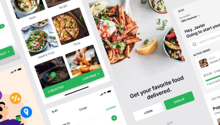 Food Delivery Mobile UI Kit For Figma