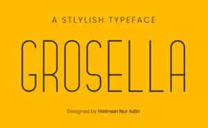 Grosella Stylish Font