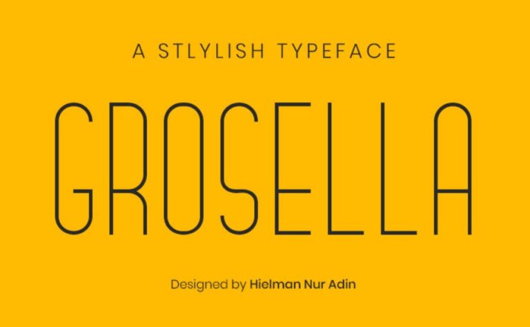 Grosella Stylish Font