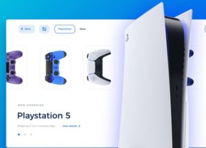 PlayStation 5 Landing Page Template Adobe XD