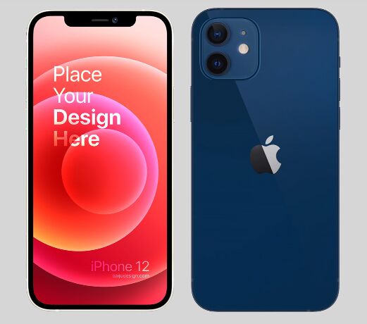 4 iPhone 12 Mockups In PSD