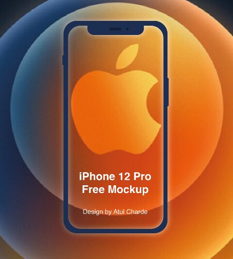 Minimal iPhone 12 Pro PSD Mockup