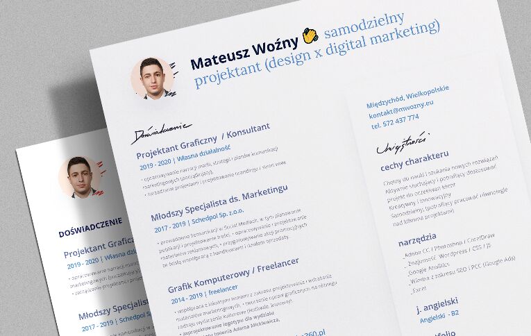 Outstanding CV Resume PSD Template