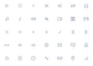 100+ Thin Line UI Icons Vector