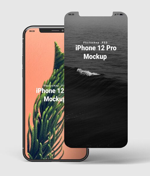 iPhone 12 Mockup PSD (Front View)