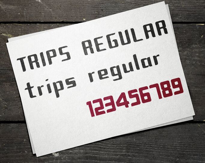 Trips Modular Font