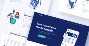 Medical Website & Web App Sketch Template