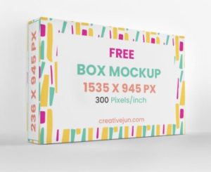 High-resolution Box Packaging Mockup PSD