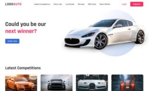 Car Lottery Web Template Figma