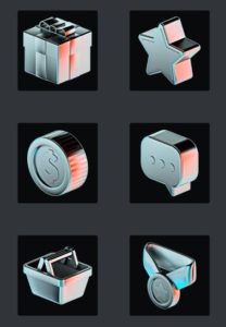 3D Icon Set (3 Materials)