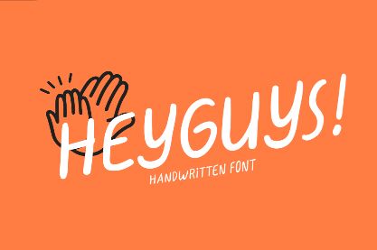 HeyGuys Handwritten Font