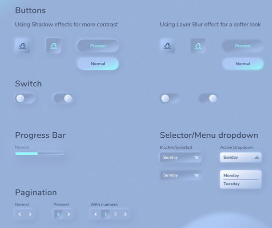 Nautical Neumorphism UI Kit