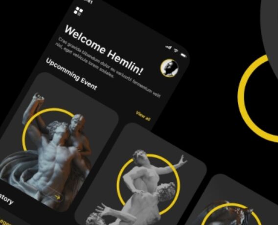 Museum Mobile App UI Kit For Adobe XD