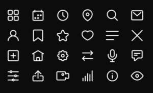 24 Minimalistic UI Icons For Figma