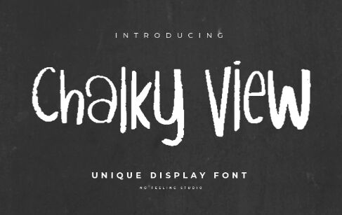 Chalky View Display Font