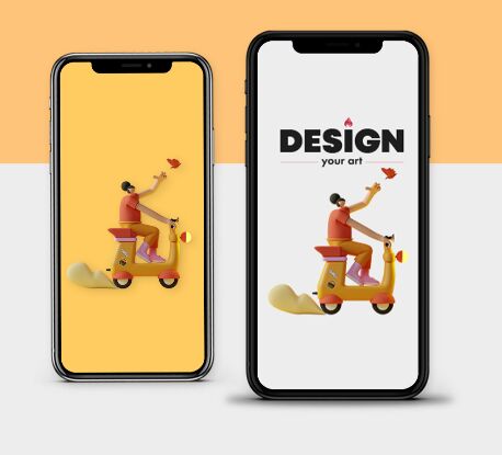 Outstanding iPhone X Mockup PSD