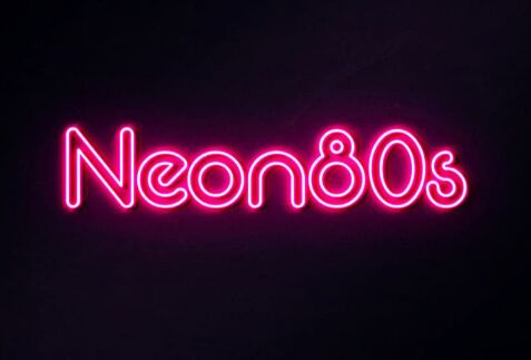 80s Neon Font