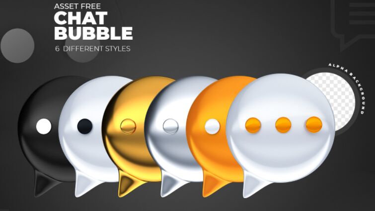 6 Chat Bubble Icons