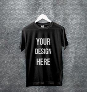 Realistic Editable T-shirt Design PSD