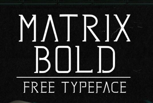 Matrix Futuristic Serif Font