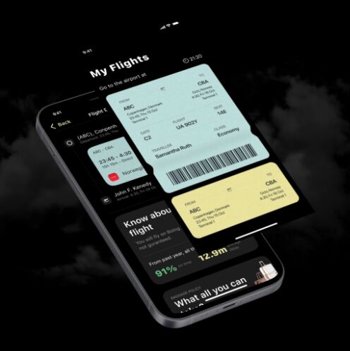 Air Ticket iOS App Design Figma